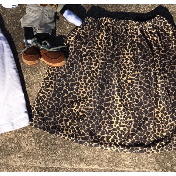 Homemade Leopard Print Skirt & Blue Floral Skort 7 - Picture 1 of 11